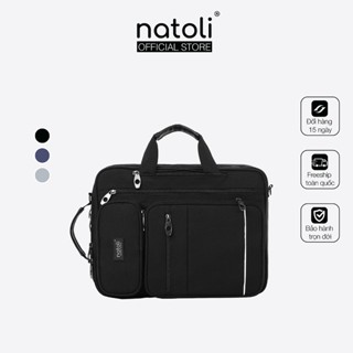 Cặp sách đi học cấp 2, cấp 3 NATOLI Cặp đa năng, Balo đa năng nhiều ngăn BST Classic Multifunctional Backpack B17