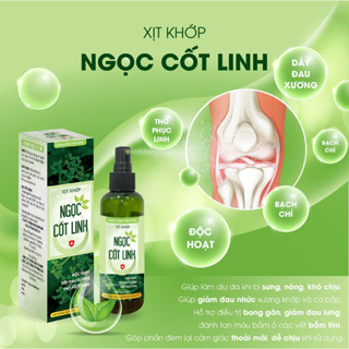 Xịt Khớp Ngọc Cốt Linh - giúp giảm đau nhức xương khớp và cơ bắp, hỗ trợ điều trị bong gân, giảm đau lưng