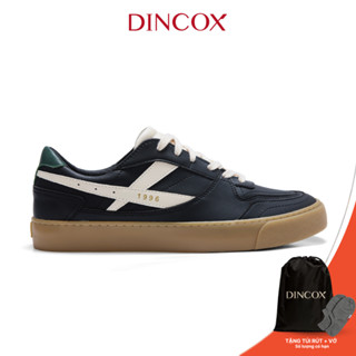 New Arrivals | Giày Da Sneaker Nam DC39 BLACK COFFEE DINCOX Shoes Đế Bằng - Microfiber Leather