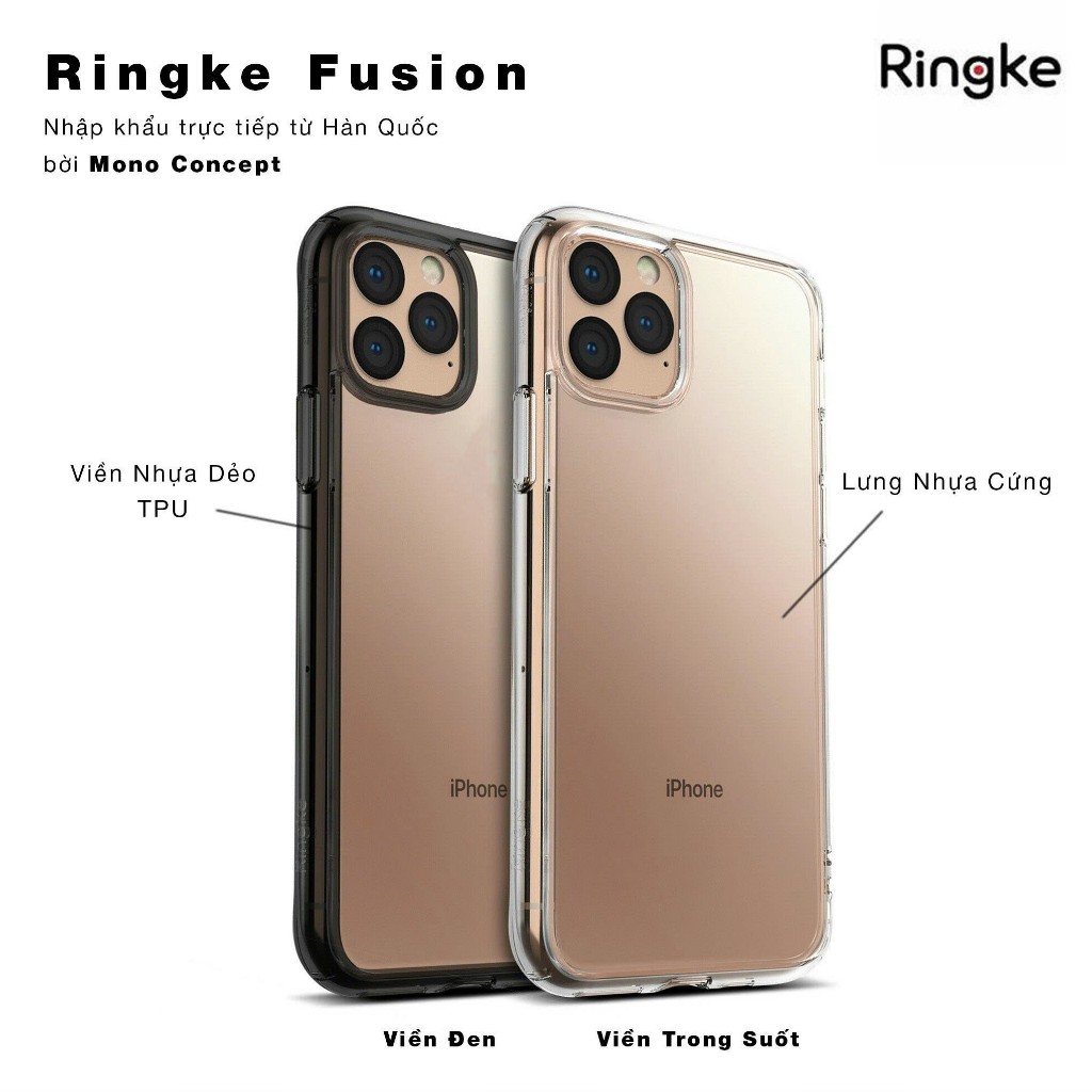 Ốp Lưng iPhone 11/11 Pro/11 Pro Max - Ringke Fusion
