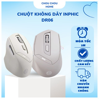  Chuột không dây INPHIC DR06 kết nối bằng BLUETOOTH và USB 2.4G sử dụng pin sạc tiện lợi-YFS 