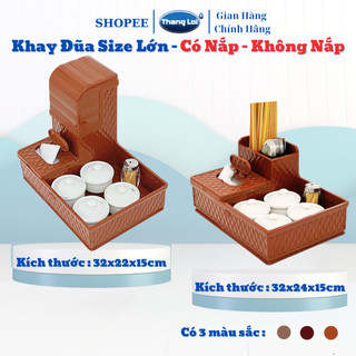  Ống đũa có nắp Khay đũa hộp giấy khay đựng gia vị chống bụi size lớn Nhựa Thắng Lợi TL079 và TL077 