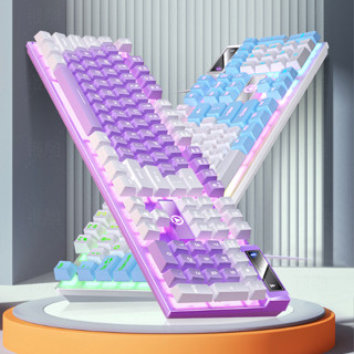 Bàn phím giả cơ YINDIAO K500 đa dạng màu sắc kèm theo đèn led 7 màu xuyên phím dành cho game thủ