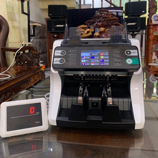 Máy đếm tiền hoshico 7979pro ATM Đếm 10 loại ngoại tệ-phát hiện tiền giả -tổng tiền nhiều mệnh giá japan 2025new