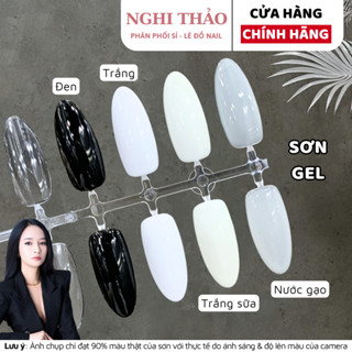 Sơn gel đen trắng nước gạo RAMYLA Nghi Thảo