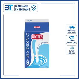 Kem béo thực vật Rich lùn - Hộp 454gr giao hỏa tốc HCM