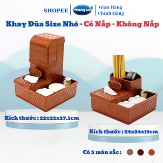  Khay Đũa Có Nắp Đậy và Khay đũa hộp giấy khay đựng gia vị size nhỏ Nhựa Thắng Lợi TL080 và TL078 