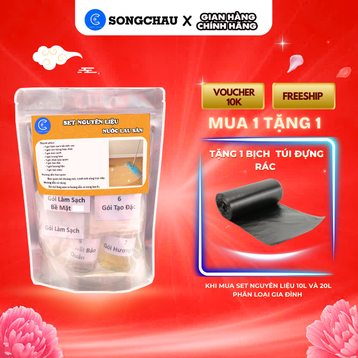 Nguyên liệu làm nước lau sàn 20L SONGCHAU