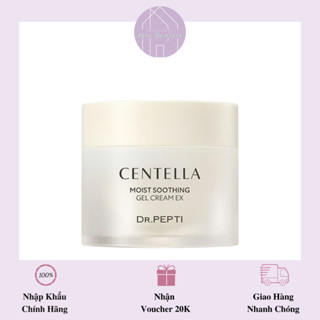 Dr Pepti Centella Moist Soothing Gel Cream Ex - Kem Dưỡng Làm Dịu Da Chiết Xuất Rau Má Dưỡng Ẩm, Căng Mịn 70ml