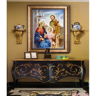 Tranh đính đá gia đình chúa KT:60x80cm,tranh gắn đá chưa đá.