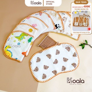 Gối xô cho bé sơ sinh Koala 10 lớp vải muslin cao cấp, mềm mại, êm ái cho bé ngủ ngon