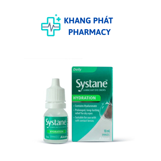 Systane® HYDRATION dung dịch nhỏ mắt , giảm rát và kích ứng mắt ngay cả khi đeo kính áp tròng xuất x