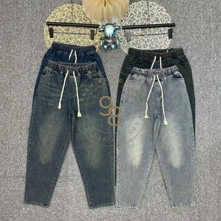 Quần Bò Jean Nữ Dáng Baggy Form Thụng Cạp Cao BigSize Đến 73kg - Thời Trang Nữ - Women, Pants