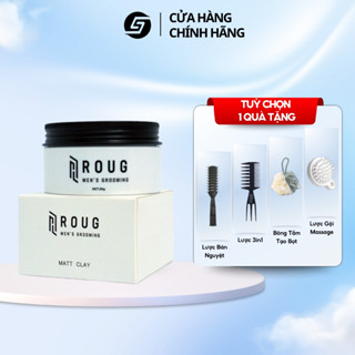 Sáp vuốt tóc Roug Matt Clay Chính hãng | Phù hợp cho tóc dày khô cứng-Giữ nếp 12h-Hướng khô hút dầu