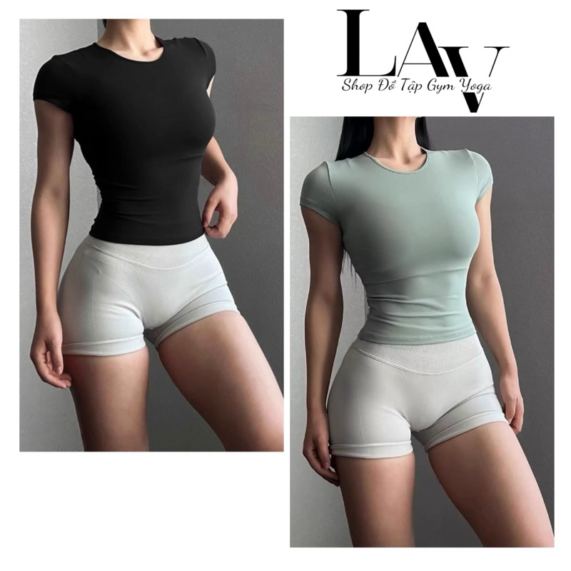 Áo tập gym yoga, áo thun thể thao bó sát chạy bộ tập luyện thoáng khí - LAV Activewear