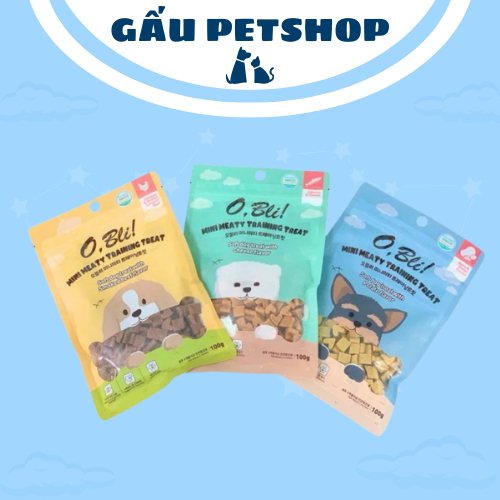 Snack Mềm Cho Chó O,Bli! Túi 100g