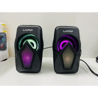 Loa Máy Tính LAPOP A59 2.0 Đèn Led đổi màu Hàng Nhập Khẩu