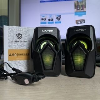 Loa Máy Tính LAPOP A59 2.0 Đèn Led đổi màu Hàng Nhập Khẩu