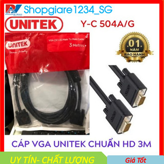 Cáp vga 1.5m / 3m unitek chính hãng - bảo hành 12 tháng