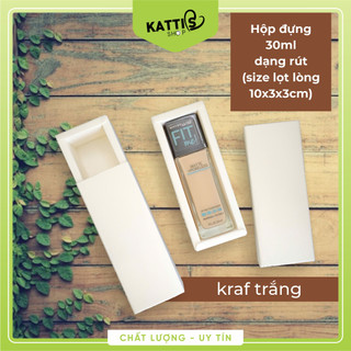 50 hộp giấy kraf dạng rút (size lọt lòng 10x3x3cm)
