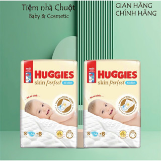  Tã dán Huggies Skin Perfect size S 54 + 6 miếng  4 - 8 kg  