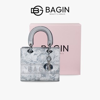 Túi Xách Tay Nữ Bagin Có Dây Đeo Tặng Kèm Charm Họa Tiết Thêu Nổi Cao Cấp GY-855