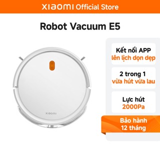 Robot Hút Bụi Lau Sàn Xiaomi Vacuum E5 - Lực Hút Mạnh 2000Pa - Phiên Bản Quốc Tế, Điều Khiển Qua App