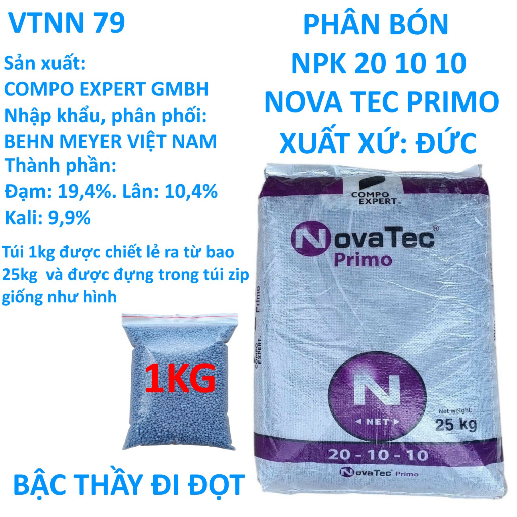 CHIẾT LẺ 1KG NPK 20 10 10 TÍM NHẬP ĐỨC. BẬC THẦY ĐI ĐỌT