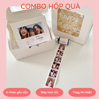[Combo hộp quà tặng] Khung ảnh và móc khoá cuộn phim in theo yêu cầu kèm hộp molli.store__