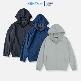 Áo Khoác Dù Gió Nam Nữ Có Nón 2 Lớp Basic KENTA AKD0030 Chống Nắng, Trượt Nước, Túi Trong Tiện Dụng