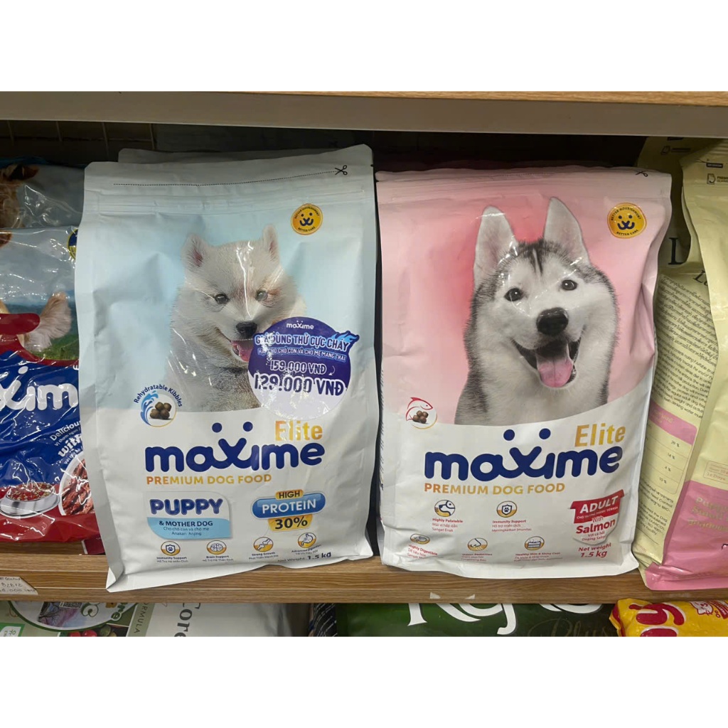 Thức ăn hạt cho chó Maxime Elite gói 1.5kg