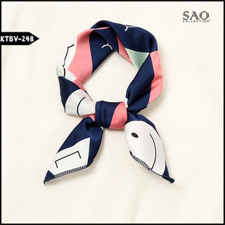 Khăn Turban Đa Năng 50x50 – Khăn Vuông Cài Tóc, Mix Túi, Quàng Cổ – Style Nữ Tính & Sành Điệu (KTBV-L2)