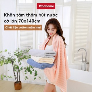 Khăn Tắm Mềm Mại Thấm Hút Nước JYoohome Khăn Lau Người Dài, Khăn Mặt Gội Đầu Không Ra Màu Rụng Lông