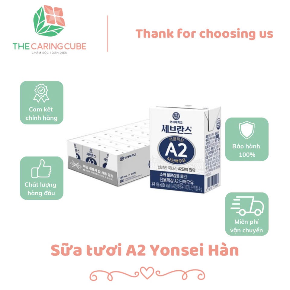 Sữa tươi A2 yonsei cho bé