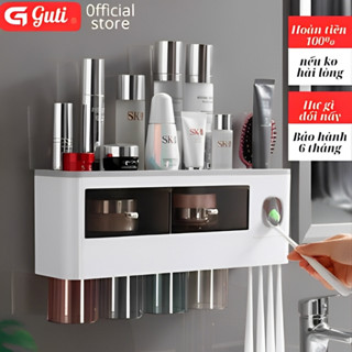 Giá để bàn chải đánh răng, kệ kem đánh răng, kệ bàn chải đánh răng, nhả kem đánh răng tự động