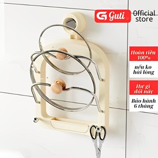 Giá treo nắp vung nồi, kệ để nắp nồi, kệ để nắp vung gắn tường hút chân không nhà bếp không cần đục