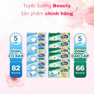 Bộ 5 Hộp Bông Tẩy Trang Silcot 82 miếng/hộp ( Mẫu Mới )