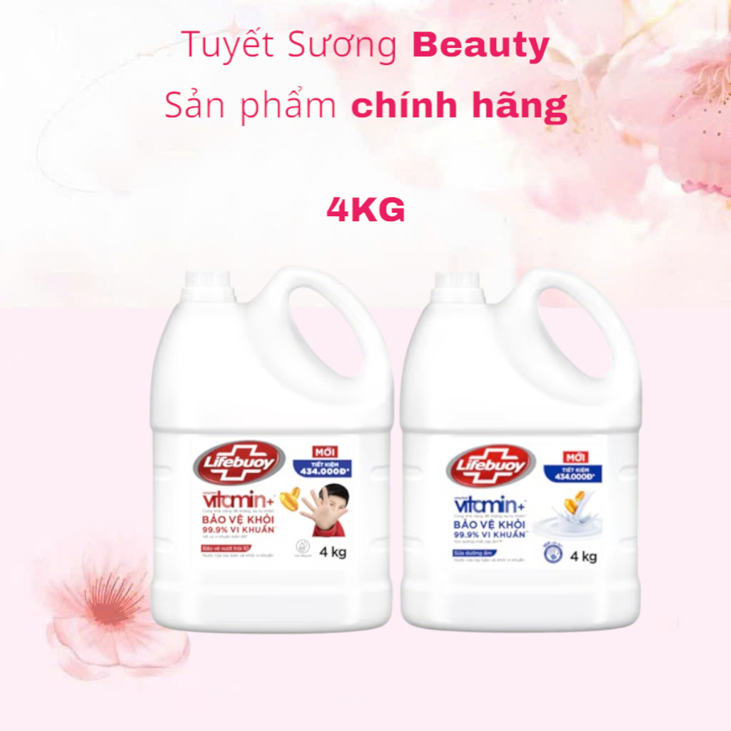 Nước Rửa Tay Lifebuoy Can 4KG Siêu Tiết Kiệm