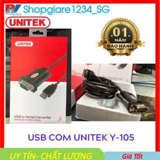 Cáp usb to com unitek y-105, chính hãng 100%, full box, bảo hành 12 tháng