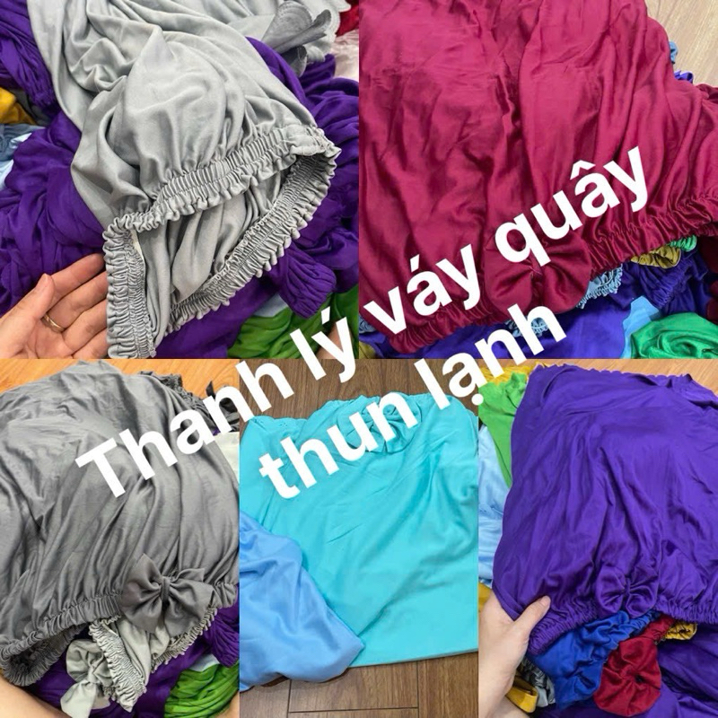 [Thanh lý NEW] Váy quây chất thun lạnh co giãn 4 chiều, thấm hút mồ hôi