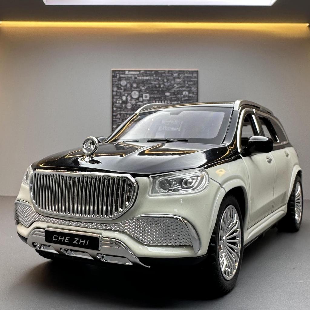 Mô hình xe ô tô hợp kim Maybach GLS600 có đế tỉ lệ 1:24 khung thép chắc chắn