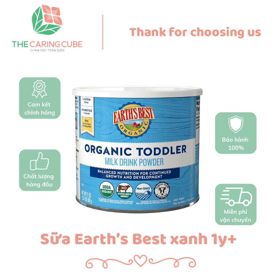 Sữa Earth's Best Xanh cho bé trên 1 tuổi