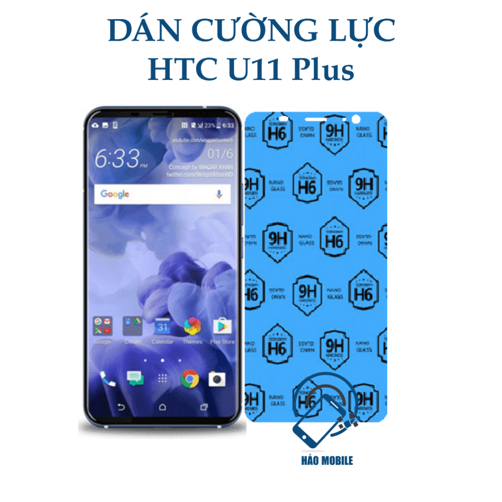 Dán cường lực dẻo nano HTC U11 Plus ( trong suốt và chống va đập tốt )