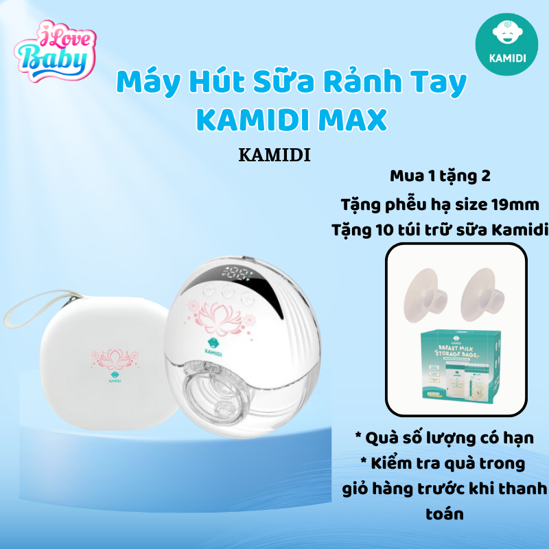 (Chính Hãng) Máy Hút Sữa Rảnh Tay Hoa Sen KAMIDI SMART / Máy Hút Sữa Điện Đôi Kamidi