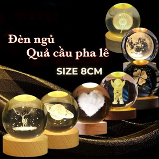  Quả cầu pha lê 3d tuyết phát sáng đèn trang trí decor  sinh nhật lưu niệm  Wanhy 