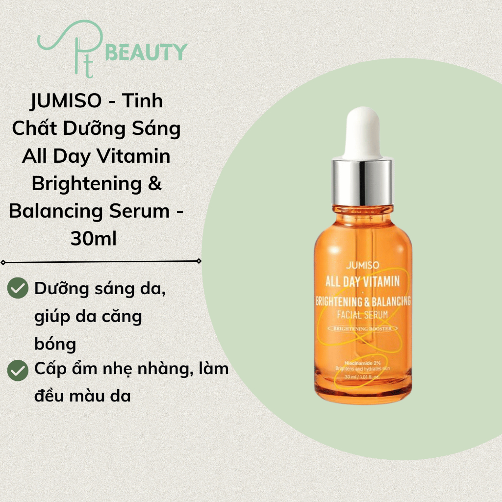 Serum Dưỡng Sáng Mờ Thâm Jumiso All Day Vitamin Brightening & Balancing Serum - 30ml