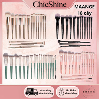  Bộ 18 MAANGE Cọ Trang Điểm Chuyên Nghiệp Cao Cấp Cho Nữ 