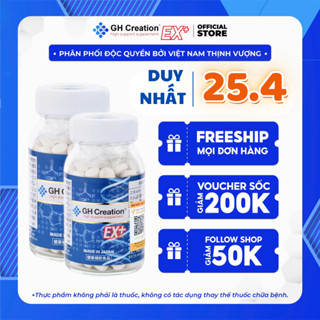 [ĐỦ TEM CHỐNG HÀNG GIẢ] Combo 2 Lọ GH Creation Ex+ - Viên Uống Phát Triển Chiều Cao Nhật Bản