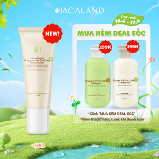 Tẩy Tế Bào Chết Da Đầu Mắc Ca & Muối Epsom 150g MACALAND Làm Sạch, Giúp Tóc Chắc Khỏe