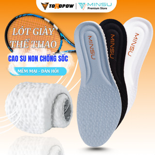 [TOROPOW] Lót Giày Thể Thao Cao Su Non Nam Nữ Cao Cấp Chính Hãng MINSU M2355, Khử Mùi, Thoáng Khí, Ngăn Vi Khuẩn